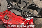 Mazda RX8 Racefab Front Brake Adaptors to suit EVO X